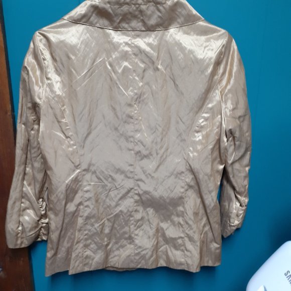 Ruby Rd. Gold Metallic Jacket - Picture 3 of 3